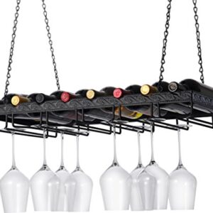 Wine Enthusiast Metal Hanging Wine Glass Rack