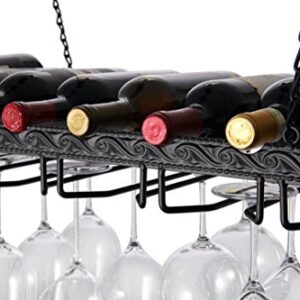 Wine Enthusiast Metal Hanging Wine Glass Rack