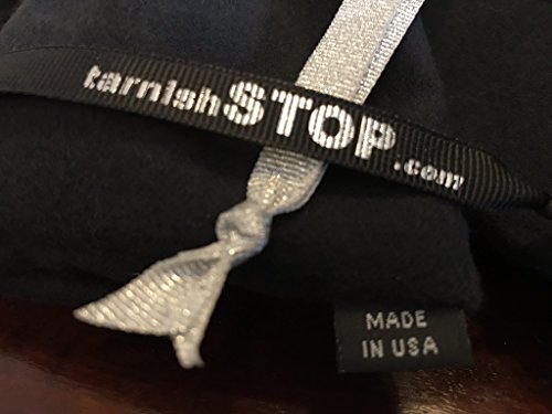 TarnishSTOP, USA Made, 13"x10”, Luxury Anti-Tarnish Cloth Bag for Silver Storage, Silverplate, Sterling, Flatware, Jewelry - Keep Polished Silver Gleaming - Highest Quality & Rich Tuxedo BLACK Design