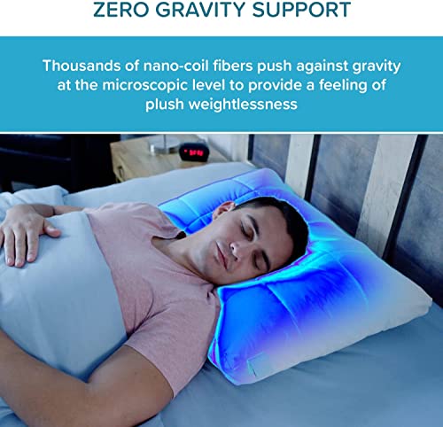 Nuzzle AS-SEEN-ON-TV Bed Pillow for Sleeping - Ultra Cool and Comfortable - Two Adjustable Inner Layers for Comforting Support - Perfect for Side, Back, and Stomach Sleepers - 100% Machine Washable