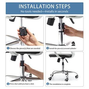 Office Chair Hero Fix Attaches Clamps to Large Office Chair Cylinder Piston Stops Your Chairs Sinking When Computer Chair Hydraulic Lift Has No Gas Chair Office Stop Office Chair Cylinder Replacement