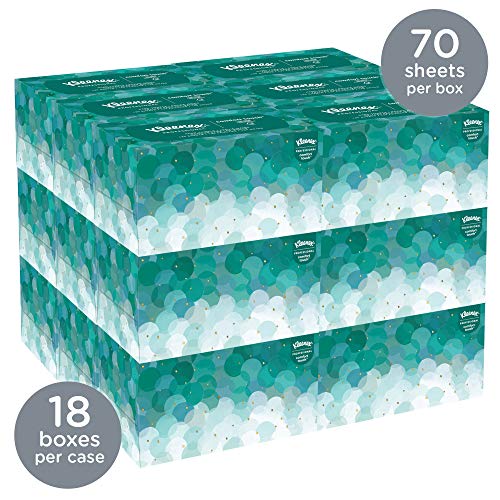 Kleenex Hand Towels (11268), Ultra Soft and Absorbent, Pop-Up Box, 18 Boxes / Case, 70 Paper Hand Towels / Box, 1,260 Sheets / Case