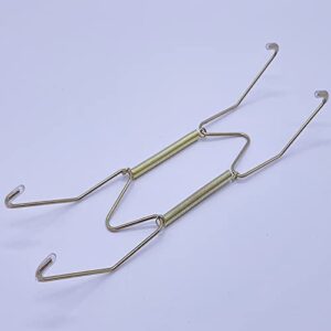 Xinlinke Lot5 8-Inch Medium Invisible Plate Wire Hanger Wall Holders with Protective Rubber Cover for 7.5" to 9.5" Decorative Tray