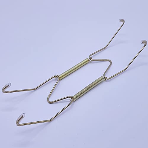 Xinlinke Lot5 8-Inch Medium Invisible Plate Wire Hanger Wall Holders with Protective Rubber Cover for 7.5" to 9.5" Decorative Tray