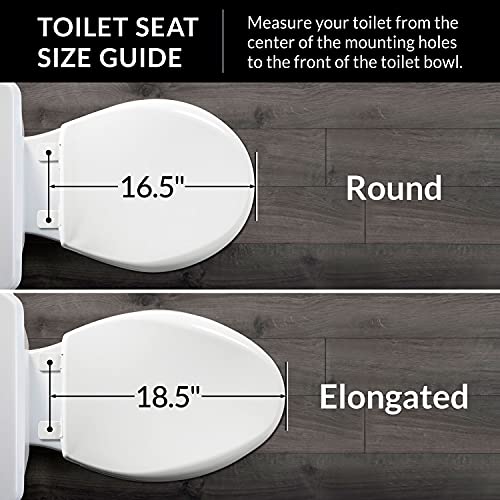 Mayfair 1815CP 000 Soft Toilet Seat with Premium Chrome Hinges that will Never Loosen, ELONGATED, White