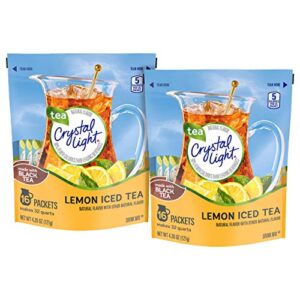 crystal light iced tea drink mix – lemon – 4.26 oz – 16 ct – 2 pk