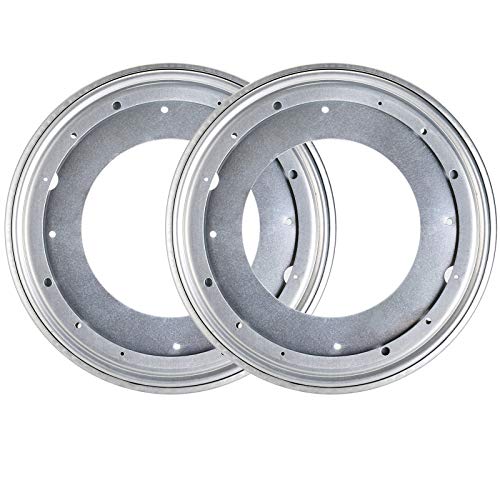 Fasmov 2 Pack 12-Inch Lazy Susan 5/16 Thick Turntable Bearings