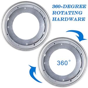 Fasmov 2 Pack 12-Inch Lazy Susan 5/16 Thick Turntable Bearings