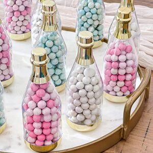 Kate Aspen Gold Metallic Mini Champagne Bottle Container (Set of 12) DIY Favor, Medium, Adult Party Favours