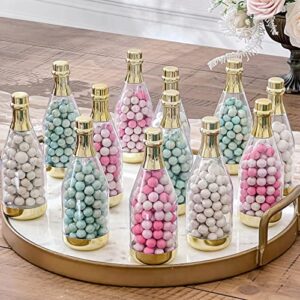 Kate Aspen Gold Metallic Mini Champagne Bottle Container (Set of 12) DIY Favor, Medium, Adult Party Favours