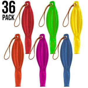 Prextex 36 Punch Balloons in 6 Assorted Colors - 18 Inch Strong Punching Ball Balloons for Indoor or Outdoor Fun or Party Favor