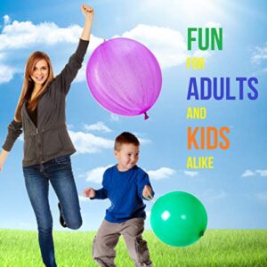 Prextex 36 Punch Balloons in 6 Assorted Colors - 18 Inch Strong Punching Ball Balloons for Indoor or Outdoor Fun or Party Favor