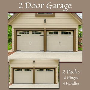 Household Essentials 240 Hinge It Magnetic Decorative Garage Door Accents | Black