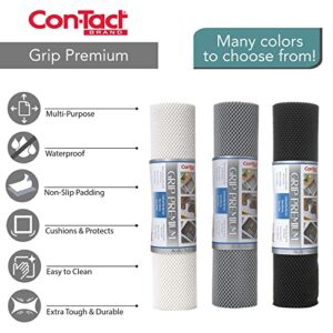 Con-Tact Brand Grip Premium Solid Thick Non-Adhesive Shelf and Drawer Liner, 18" x 4', Taupe, 6 Rolls