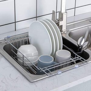 premium racks expandable over the sink dish rack – 304 stainless steel – durable