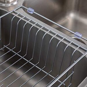 Premium Racks Expandable Over The Sink Dish Rack - 304 Stainless Steel - Durable