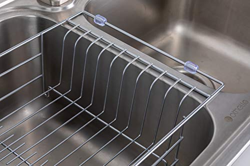 Premium Racks Expandable Over The Sink Dish Rack - 304 Stainless Steel - Durable