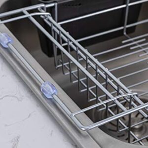 Premium Racks Expandable Over The Sink Dish Rack - 304 Stainless Steel - Durable