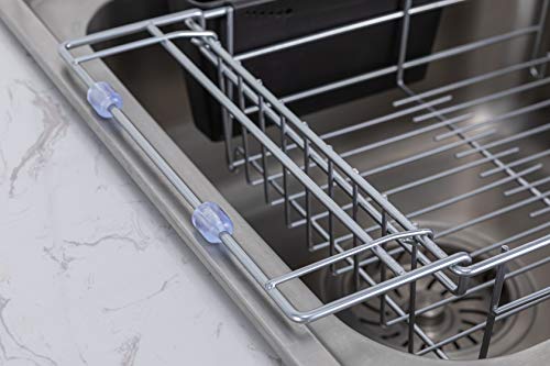 Premium Racks Expandable Over The Sink Dish Rack - 304 Stainless Steel - Durable