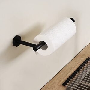 KES Kitchen Paper Towel Holder Under Cabinet Matte Black 11 Inch Paper Towel Holder Dispenser Bathroom Wall Mount SUS 304 Stainless Steel, A2175S30-BK