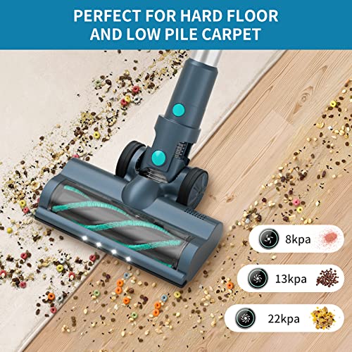 Belife Cordless Vacuum Cleaner, 22Kpa Stick Vacuum, Max 45mins Runtime, 380W Brushless Motor, 7-Cell 2500mAh Battery, LED Touch Screen, Lightweight Handheld Vacuum for Hard Floor Carpet Pet Hair