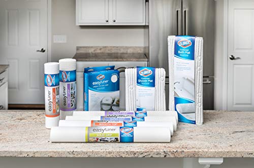 Duck Brand 285341 Under-The-Sink Easy Liner with Clorox Shelf Liner, 24 Inches x 4 Feet, White