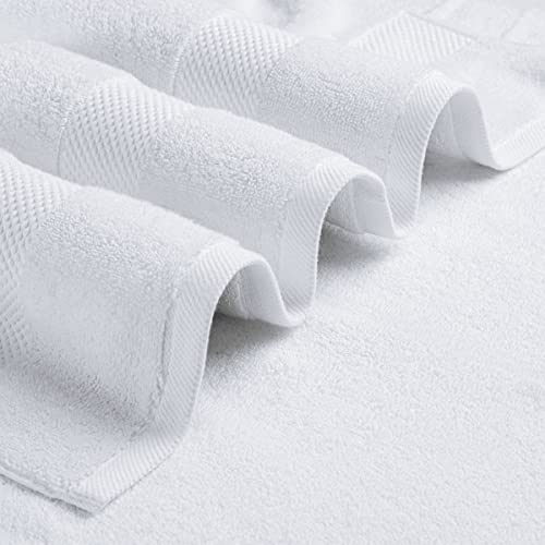 Luxury Bath Sheets Towels for Adults Extra Large | Highly Absorbent Hotel Collection | 35x70 Inch | 2 Pack (White)