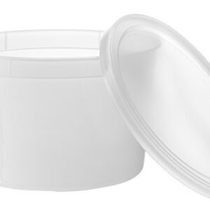 [10 Count 64 Oz Combo] Basix Round Clear Food Storage Deli Container With Lids, Perfect For Meal Prep Soup, Ice Cream, Freezer, Dishwasher And Microwave Safe