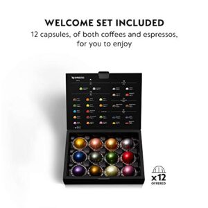 Nespresso VertuoPlus Deluxe Coffee and Espresso Machine by De'Longhi with Milk Frother, Titan