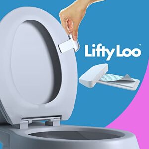 lifty loo toilet seat handle – lift more, less mess -easy application 2 pack