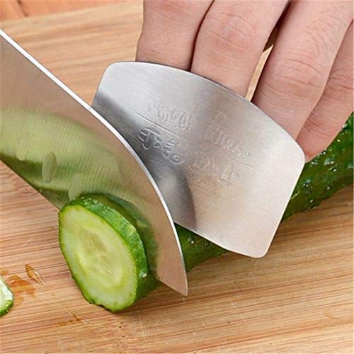 2pcs Kitchen Accessories Stainless Steel Hand Finger Protector Knife Cut Slice Safe Guard Kitchen Tool Durable Safe Kitchen Essential