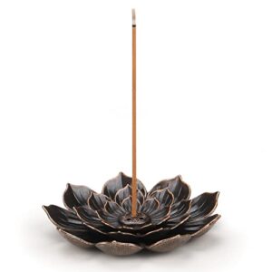 slkijdhfb incense burner – stick incense holder 6 incense holes with detachable ash catcher