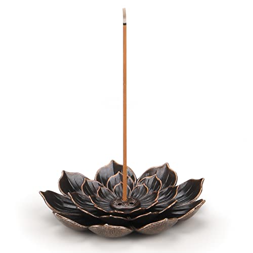 SLKIJDHFB Incense Burner - Stick Incense Holder 6 Incense Holes with Detachable Ash Catcher