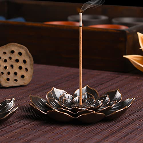 SLKIJDHFB Incense Burner - Stick Incense Holder 6 Incense Holes with Detachable Ash Catcher