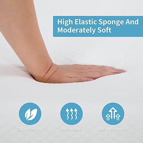 Gel Memory Foam Mattress 8 Inch Mattress Medium-Firm Mattress for Soundly Sleep CertiPUR-US Mattress in a Box for Pressure Relief & Cooler Sleep, Queen