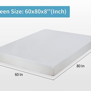 Gel Memory Foam Mattress 8 Inch Mattress Medium-Firm Mattress for Soundly Sleep CertiPUR-US Mattress in a Box for Pressure Relief & Cooler Sleep, Queen