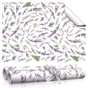 bbto 10 sheet fragrant drawer liners for dresser lavender scented cabinet liners for shelves 15.8 x 22 inch paper liner for drawers and cabinets non adhesive drawer paper liner (lavender style)