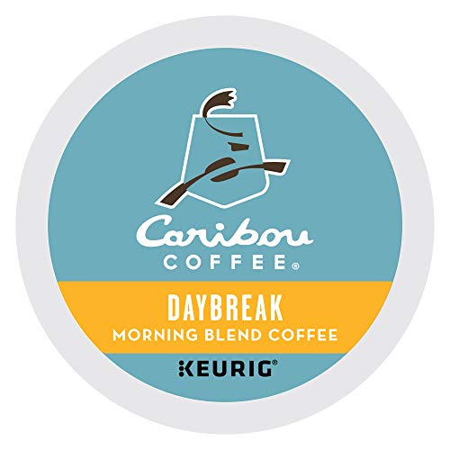 Caribou Coffee Daybreak Morning Blend, Single-Serve Keurig K-Cup Pods, Light Roast Coffee, 24 Count (11.9g)(Pack of 4)