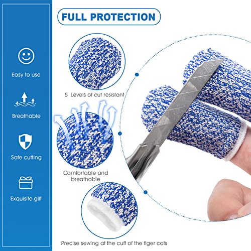 9 Pieces Finger Guard for Cutting Vegetables, Stainless Steel Finger Protector, Knife Finger Protector, Thumb Guard Peelers for Onion Holder Slicer Kitchen Tool Avoid Hurting When Slicing and Chopping