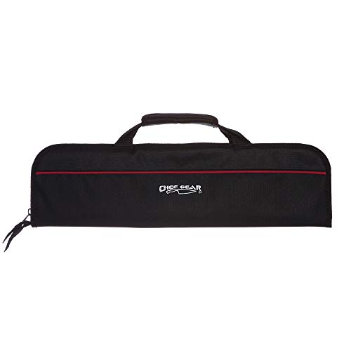 Ergo Chef, Black 5-Pocket Padded Chef's Knife Roll Bag, Bifold