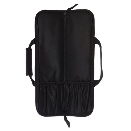 Ergo Chef, Black 5-Pocket Padded Chef's Knife Roll Bag, Bifold