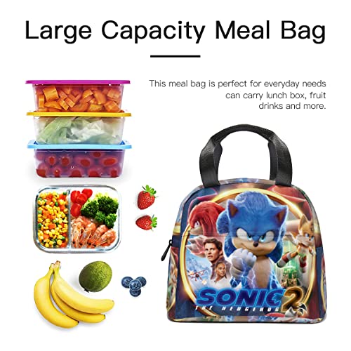 Anime Lunch Bag Insulated Leakproof Reusable Portable Cooler Box Practical Tote Bag for Work, Picnic One Size