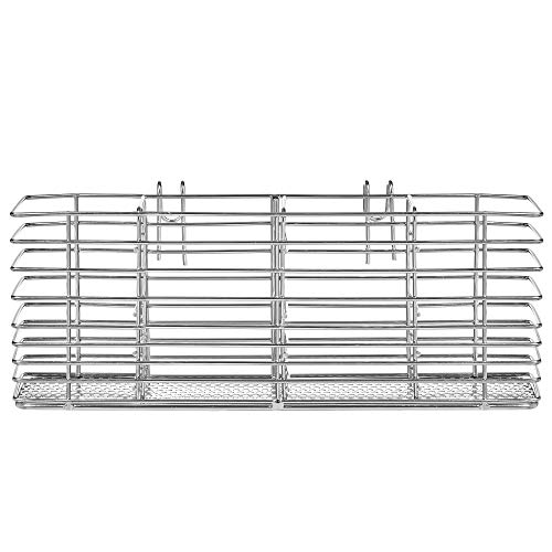 Slideep Stainless Steel Cutlery Utensil Holder Silverware Organizer Rack with Hooks Removable Drying Rack Silverware Holder Utensil Cutlery Basket Kitchen Dish Drainer Dish Drying Rack