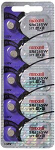 maxell 5 sr626sw 377 silver oxide watch batteries