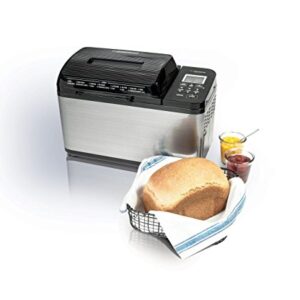 Zojirushi BB-PDC20BA Home Bakery Virtuoso Plus Breadmaker, 2 lb. loaf of bread, Stainless Steel/Black