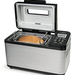 Zojirushi BB-PDC20BA Home Bakery Virtuoso Plus Breadmaker, 2 lb. loaf of bread, Stainless Steel/Black