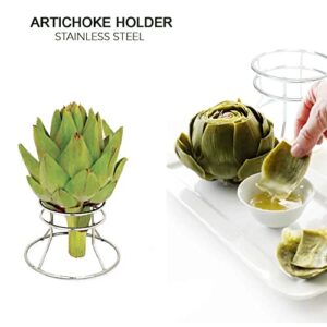 Supreme Housewares Artichoke Steamer Stainless Steel Wire Artichoke Holder, 1-Pack, One Size, Sliver Artichoke Holder Rack