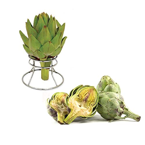 Supreme Housewares Artichoke Steamer Stainless Steel Wire Artichoke Holder, 1-Pack, One Size, Sliver Artichoke Holder Rack