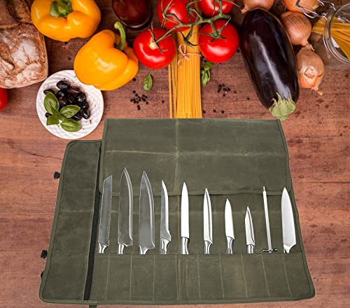 Canvas Chef Knife Roll Bag Chef Knife Bag