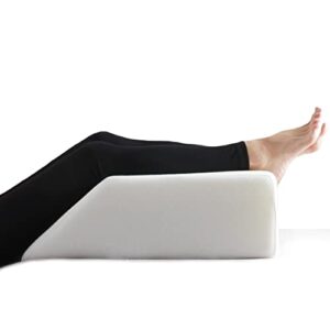 restorology leg elevation pillow for sleeping – supportive bed wedge pillow for circulation, swelling, foot & knee discomfort